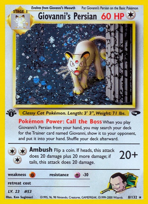 Image for Giovanni's Persian (008/132) (G2) - Pokemon