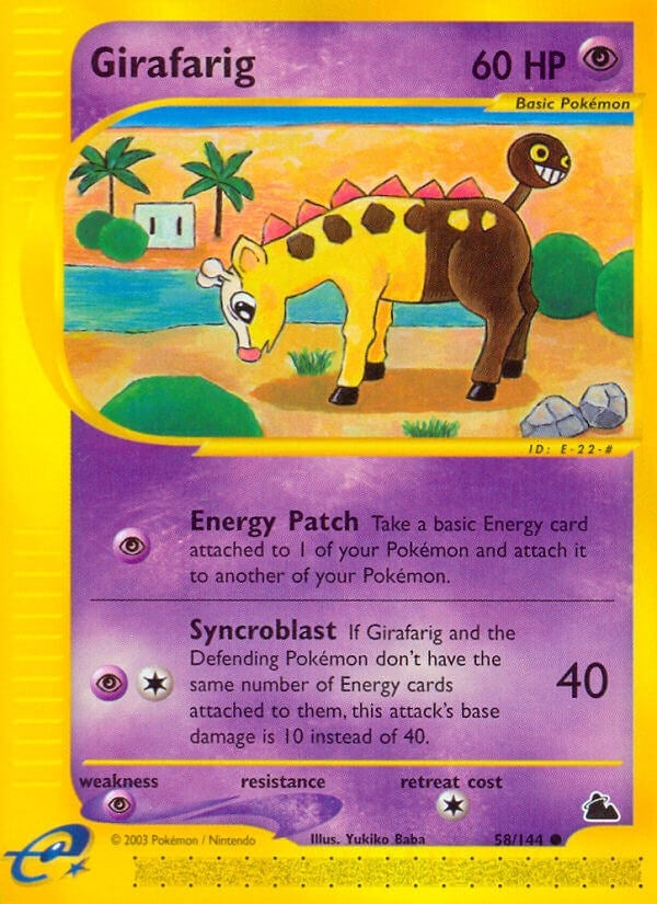 Image for Girafarig (058/144) (SK) - Pokemon