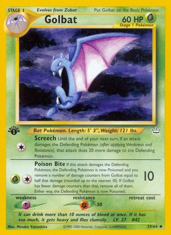 Image for Golbat (29/64) (N3) - Pokemon