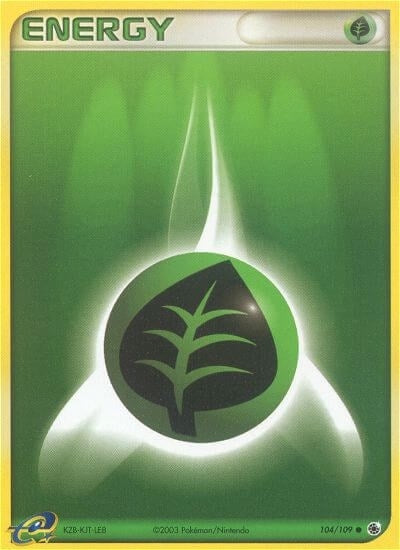 Image for Grass Energy (104/109) (RS) - Pokemon