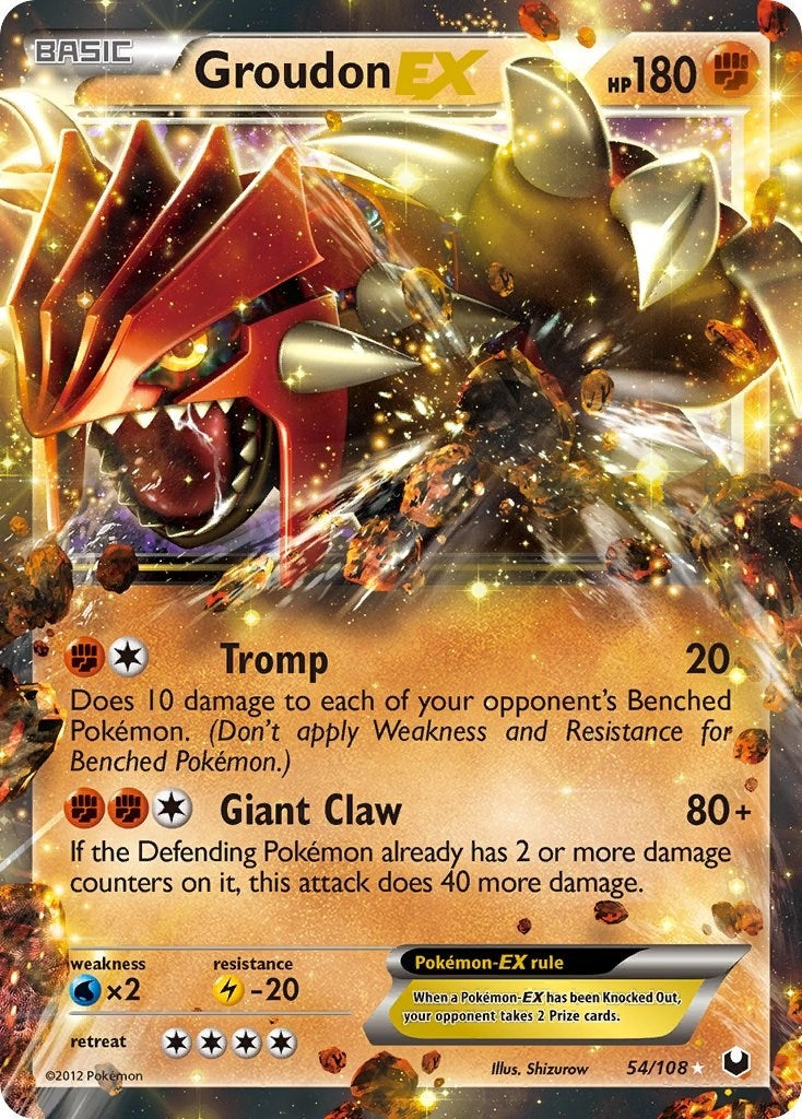 Image for Groudon EX (54/108) (DEX) - Pokemon