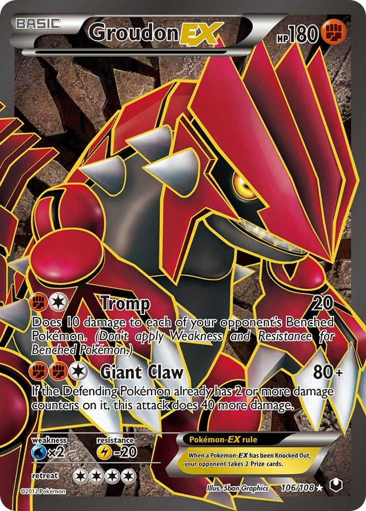 Image for Groudon EX (106 Full Art) (106/108) (DEX) - Pokemon