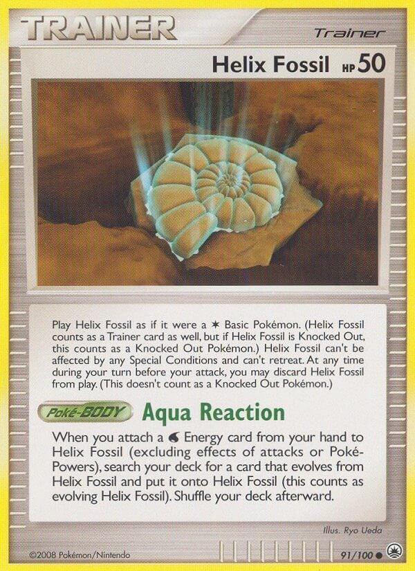 Image for Helix Fossil (91/100) (MD) - Pokemon