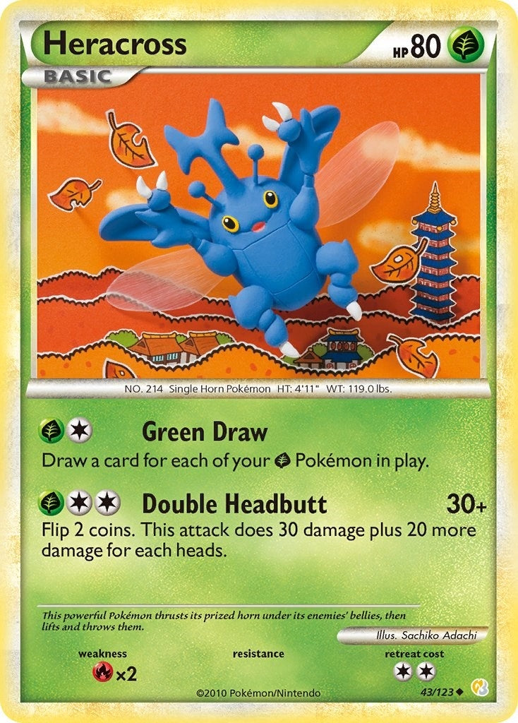 Image for Heracross (43/123) (HS) - Pokemon