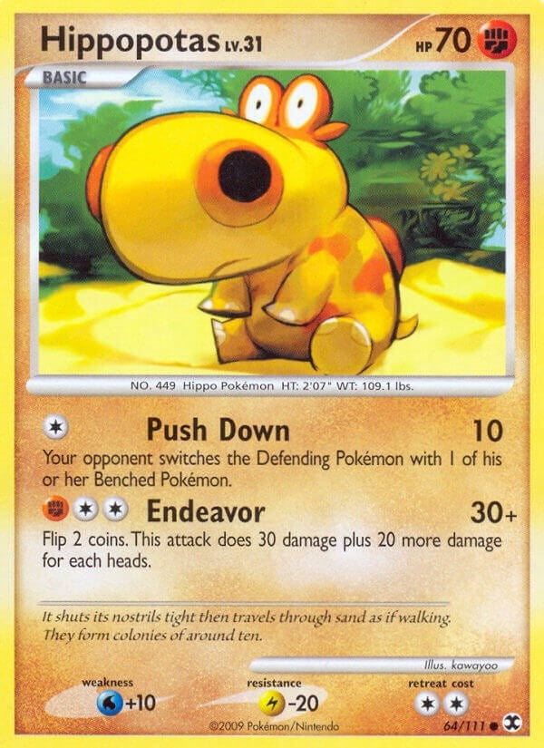 Image for Hippopotas (64/111) (RR) - Pokemon