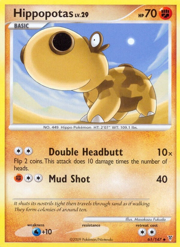 Image for Hippopotas (61) (SV) - Pokemon