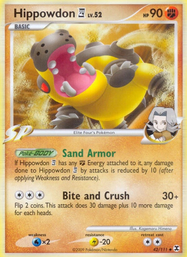 Image for Hippowdon E4 (42/111) (RR) - Pokemon