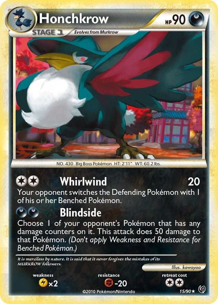 Image for Honchkrow (15) (15/90) (UD) - Pokemon