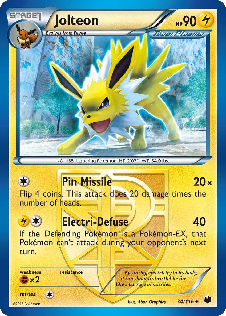 Image for Jolteon (Team Plasma) (34/116) (PLF) - Pokemon