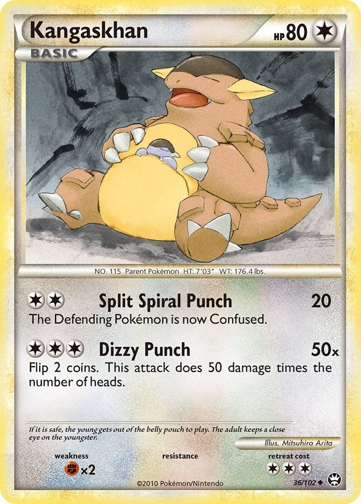 Image for Kangaskhan (36/102) (TM) - Pokemon