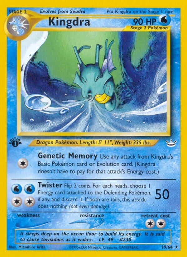 Image for Kingdra (19/64) (N3) - Pokemon