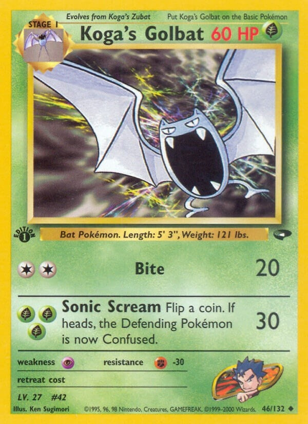 Image for Koga's Golbat (046/132) (G2) - Pokemon