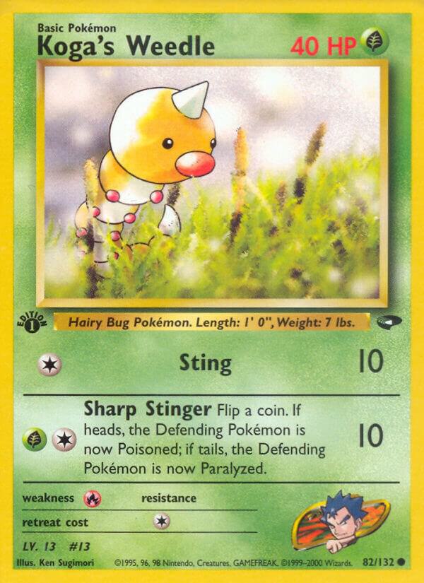 Image for Koga's Weedle (082/132) (G2) - Pokemon