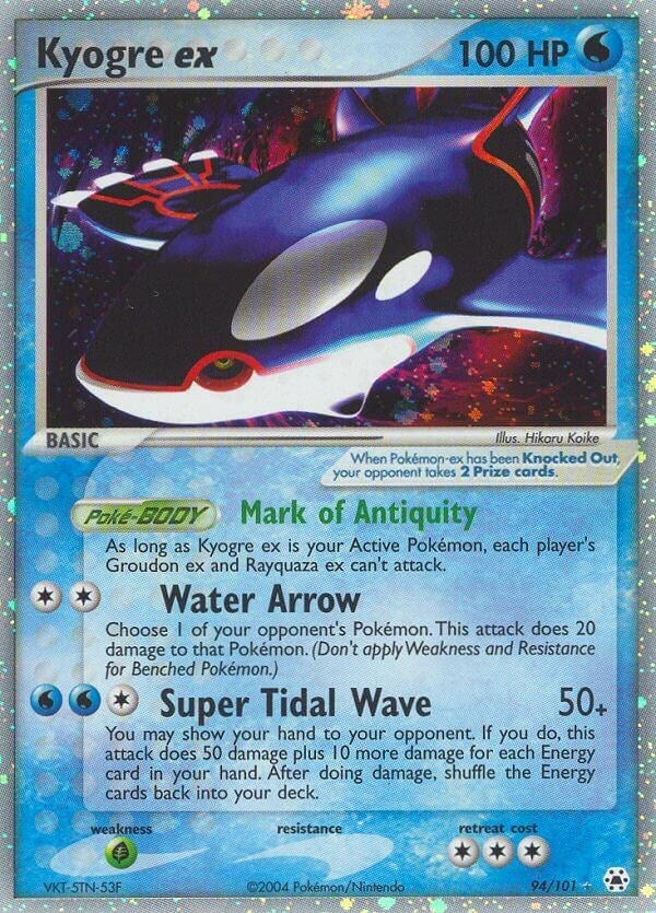 Image for Kyogre ex (94/101) (HL) - Pokemon