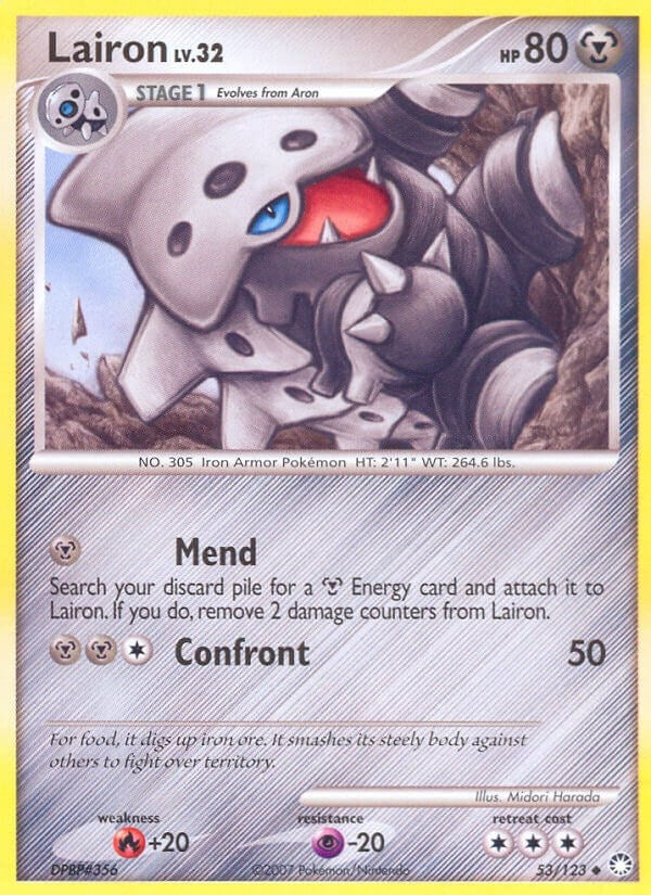 Image for Lairon (53/123) (MT) - Pokemon