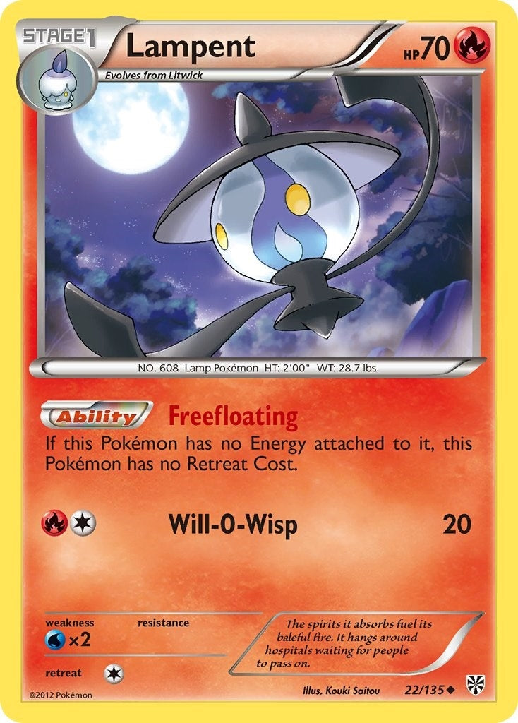 Image for Lampent (22/135) (PLS) - Pokemon