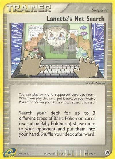 Image for Lanette's Net Search (87/100) (SS) - Pokemon