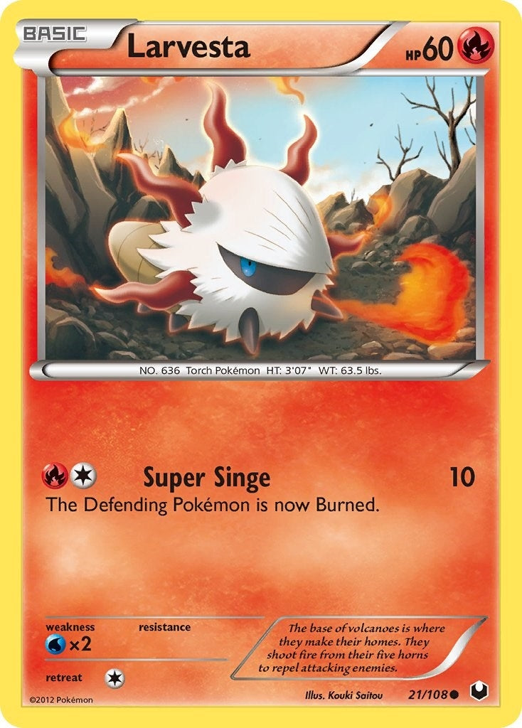 Image for Larvesta (21) (21/108) (DEX) - Pokemon