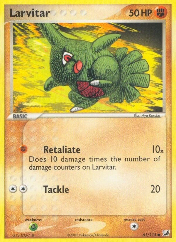 Image for Larvitar (61/115) (UF) - Pokemon