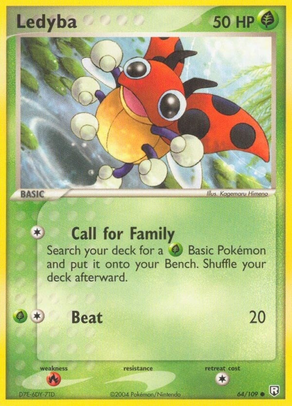 Image for Ledyba (64/109) (RR) - Pokemon