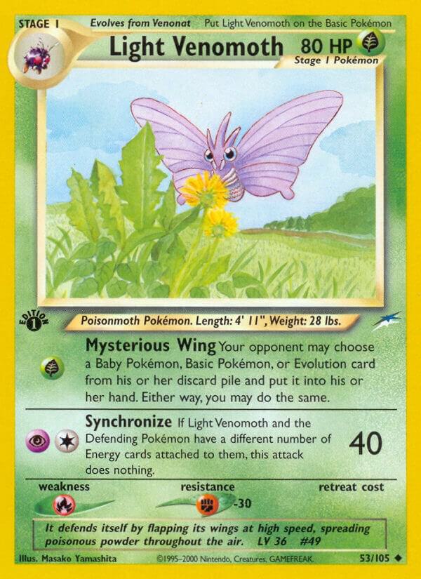 Image for Light Venomoth (053/105) (N4) - Pokemon