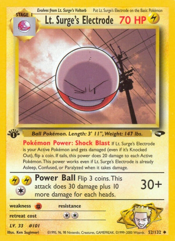 Image for Lt. Surge's Electrode (052/132) (G2) - Pokemon
