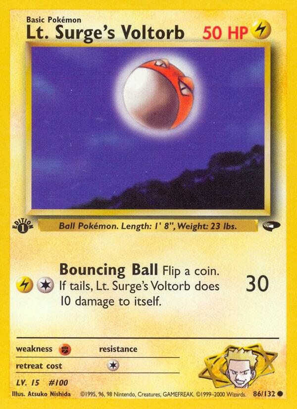 Image for Lt. Surge's Voltorb (086/132) (G2) - Pokemon