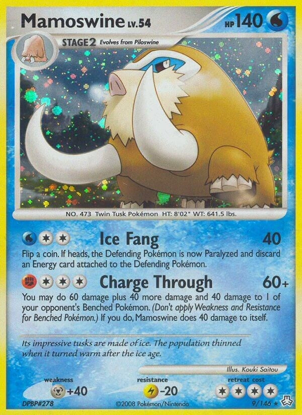 Image for Mamoswine (9/146) (LA) - Pokemon