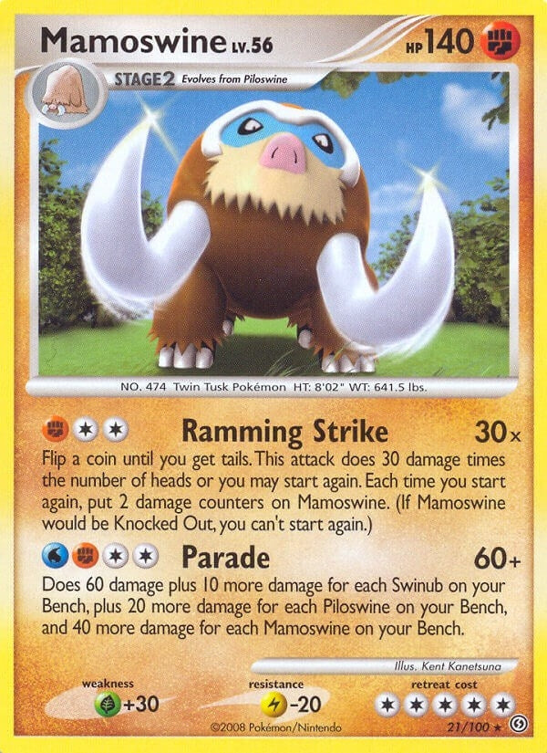 Image for Mamoswine (21/100) (SF) - Pokemon