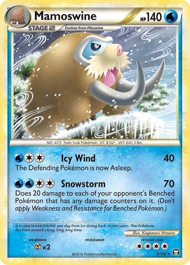 Image for Mamoswine (5/102) (TM) - Pokemon