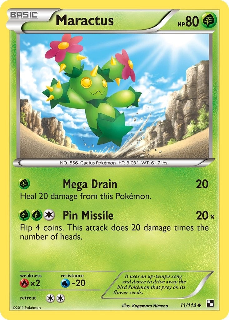 Image for Maractus (11) (11/114) (BLW) - Pokemon