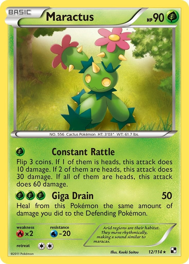 Image for Maractus (12) (12/114) (BLW) - Pokemon