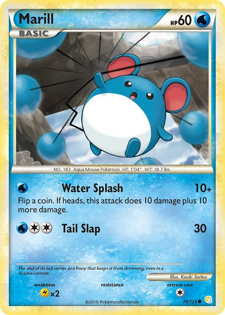 Image for Marill (74/123) (HS) - Pokemon