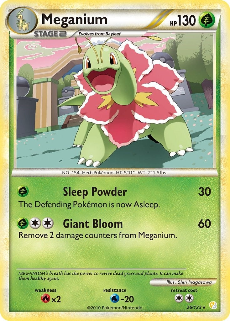 Image for Meganium (26/123) (HS) - Pokemon