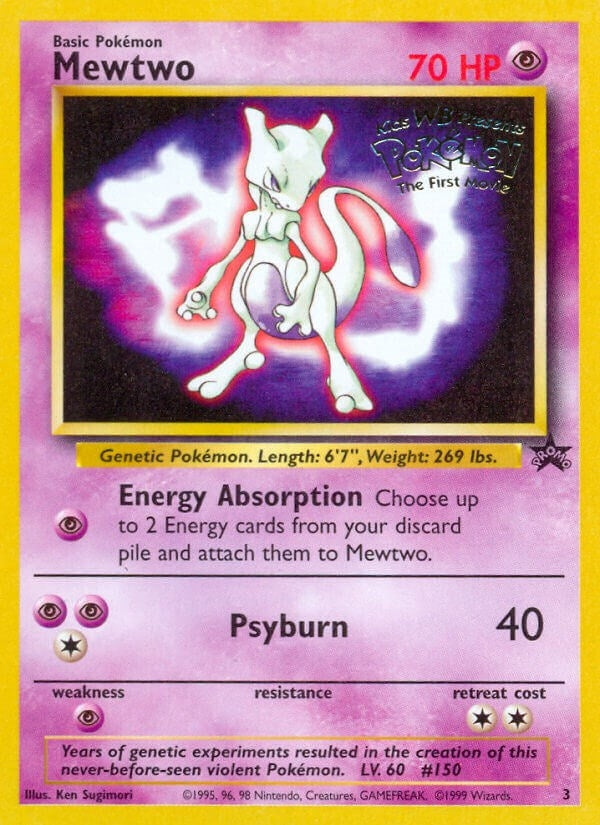 Image for Mewtwo (Movie Promo) (03/53) (PR) - Pokemon