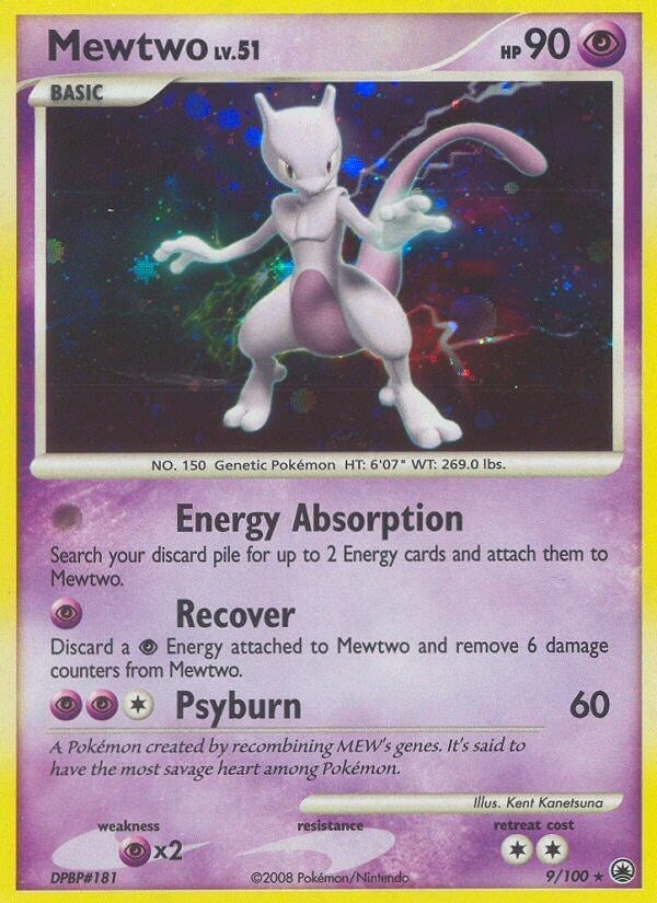 Image for Mewtwo (9/100) (MD) - Pokemon
