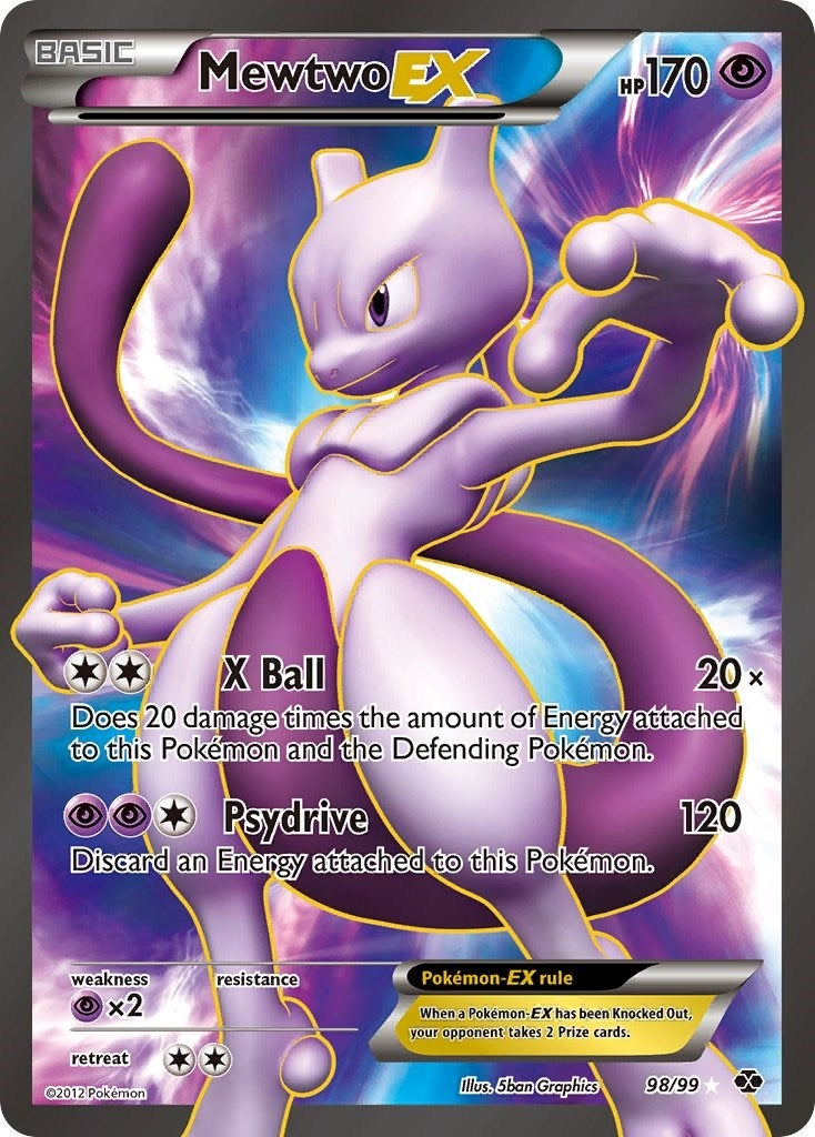 Image for Mewtwo EX (98 Full Art) (98/99) (NXD) - Pokemon