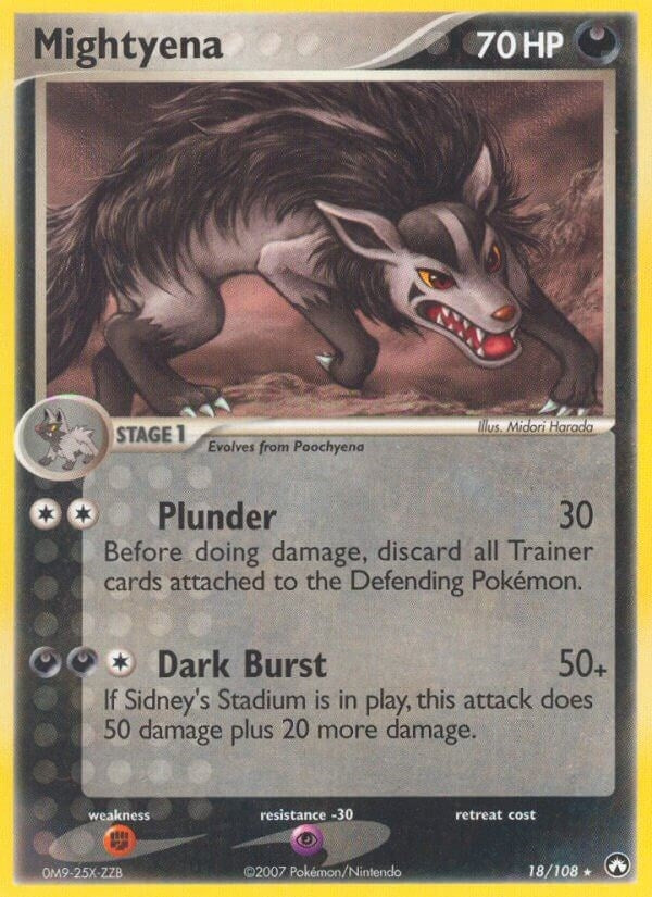Image for Mightyena (18/108) (PK) - Pokemon