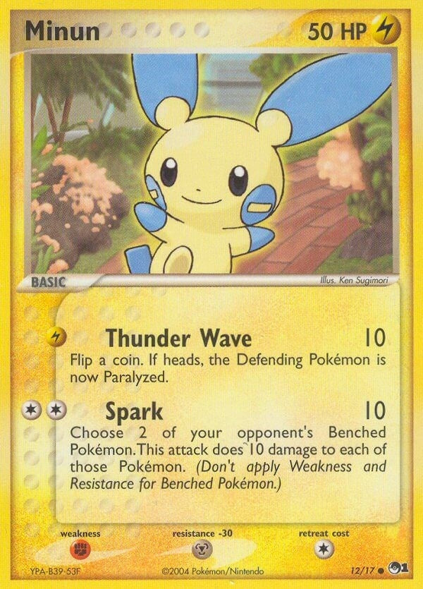 Image for Minun (012/017) (POP) - Pokemon