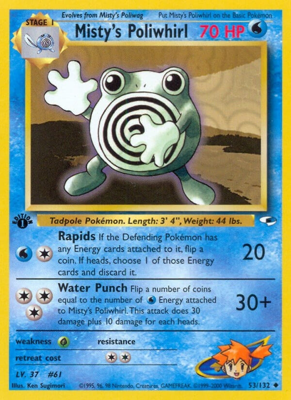 Image for Misty's Poliwhirl (053/132) (G1) - Pokemon