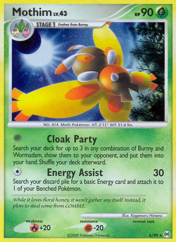 Image for Mothim (6/99) (AR) - Pokemon