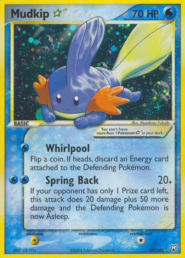 Image for Mudkip Star (107/109) (RR) - Pokemon