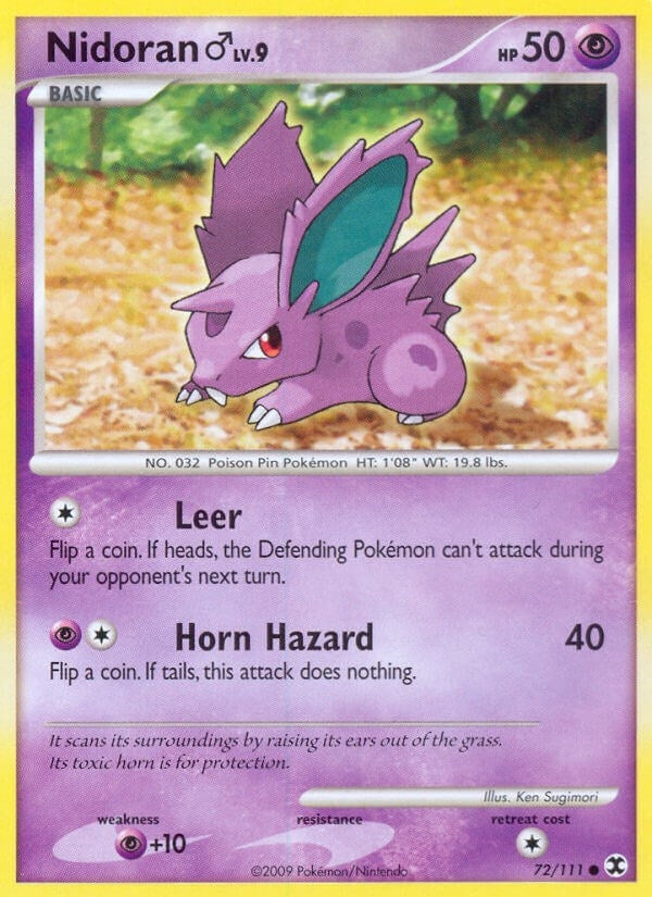 Image for Nidoran M (72/111) (RR) - Pokemon