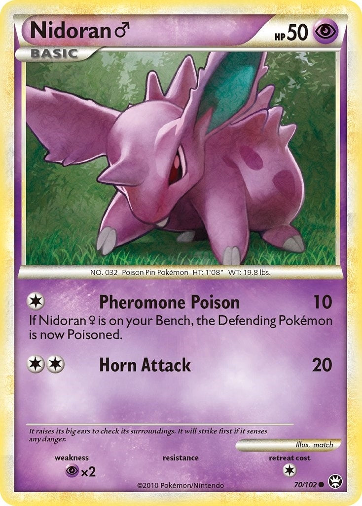 Image for Nidoran M (70/102) (TM) - Pokemon