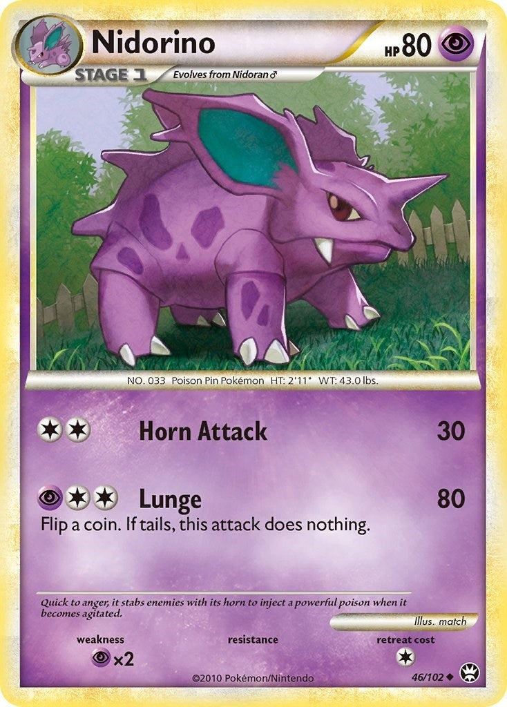 Image for Nidorino (46/102) (TM) - Pokemon