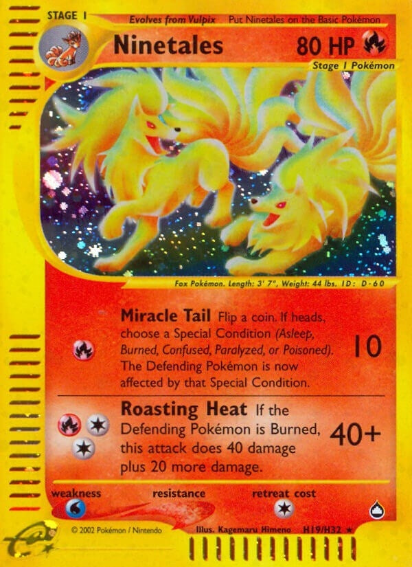 Image for Ninetales (H19) (H19/H32) (AQ) - Pokemon