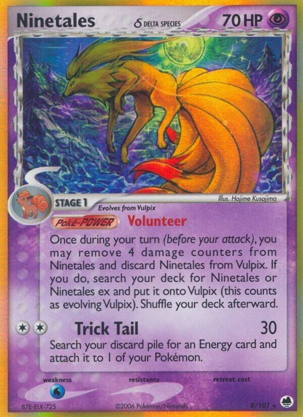 Image for Ninetales (Delta Species) (8/101) (DF) - Pokemon