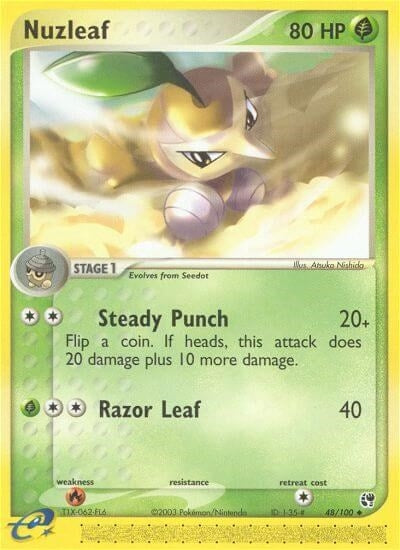 Image for Nuzleaf (48/100) (SS) - Pokemon