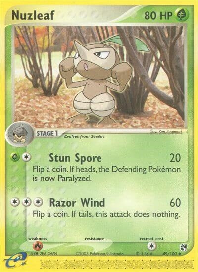 Image for Nuzleaf (49/100) (SS) - Pokemon