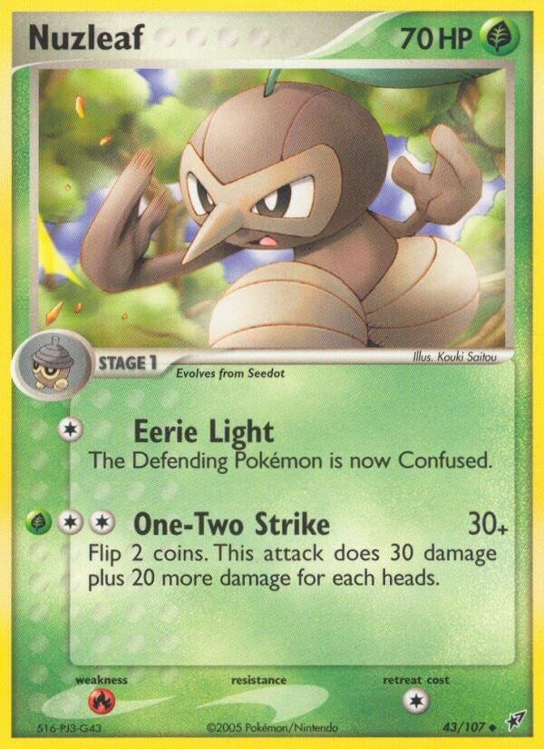 Image for Nuzleaf (43/107) (DX) - Pokemon